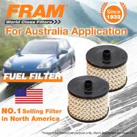 2 x Fram Fuel Filters for Ford Focus C-MAX LT LV Kuga TDCi Mondeo MA 4CYL 2.0