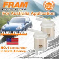 2 x Fram Fuel Filters for Holden Gemini TC TD TE TX 4 1.6 Petrol G161Z Refer Z92