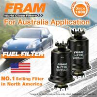 2 x Fram Fuel Filters for Daihatsu Feroza Rugger Rocky F80 F85 F87 4CYL Petrol