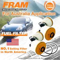 2 Fram Fuel Filter for Toyota Hilux KUN112R GUN 122R 123R 125R 126R 136 Fortuner