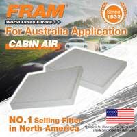 2 x Fram Cabin Filters for Audi Q7 4L 3.0 3.6 4.2 6.0 FSI TDI TFSI Refer RCA112P