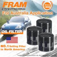 3x Fram Oil Filters for Ford COUGAR SW SX Courier PH F150 XLT F250 RM RN F350 RM