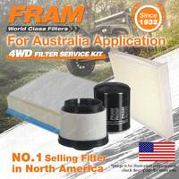 Fram 4WD Filter Service Kit for Isuzu D-Max MU-X 3.0 Excellent Filtration