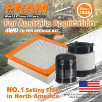 Fram 4WD Filter Service Kit for Mitsubishi Triton MQ 2.4 Excellent Filtration