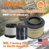 Fram 4WD Filter Service Kit for Toyota Hilux KUN26 KUN16 Excellent Filtration