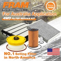 Fram 4WD Filter Service Kit for Toyota Landcruiser VDJ200 Excellent Filtration