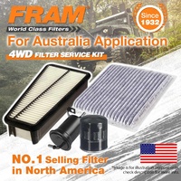 Fram 4WD Filter Service Kit for Toyota Landcruiser Prado GRJ120 Ptrl Ref RSK17C