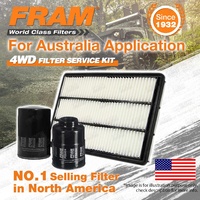 Fram 4WD Filter Service Kit for Mitsubishi Pajero 3.2L NS NT T/D 4M41 Refer RSK8