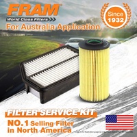 Fram Oil Air Filter Kit for Kia Sportage SL II 4cyl 2L Turbo Diesel 06/2013-On