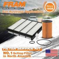 Fram Oil Air Filter Kit for Lexus Lx570 URJ201R V8 5.7L Petrol 04/2008-On