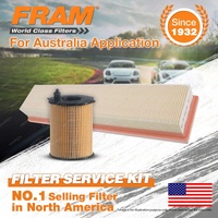 Fram Oil Air Filter Kit for Peugeot 307 T6 HDI 4cyl 1.6L Turbo Diesel 10/05-6/08