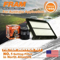 Fram Oil Air Filter Kit for Daewoo Kalos T200 4cyl 1.5L Petrol 03/2003-12/2004