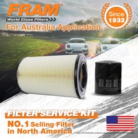 Fram Oil Air Filter for Mazda B2500 Bravo UFY0W 4cyl 2.5L TD 99-00 Round housing