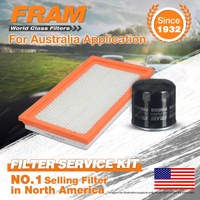 Fram Oil Air Filter Kit for Subaru Forester SG9 Impreza GDE WRX 4cyl 2.5L Petrol