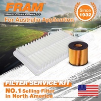 Fram Oil Air Filter Kit for Lexus Rx350 GSU35R V6 3.5L Petrol 3/06-6/09 2GR-FE