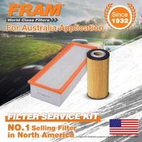 Fram Oil Air Filter Kit for Audi Q3 8U 4cyl 2L Petrol 06/2015-On Engine CUL