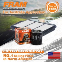 Fram Oil Air Filter Kit for Holden Viva JF 4cyl 1.8L Petrol 10/2005-05/2009