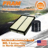 Fram Oil Air Filter Kit for Holden Apollo JM JP 4cyl 2.2L Petrol 03/1993-1997