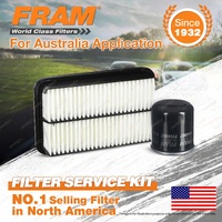 Fram Oil Air Filter Kit for Holden Nova LF 4cyl 1.6L 1.8L Petrol 09/1991-1994