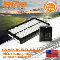 Fram Oil Air Filter Service Kit for Ford Escape ZD 4cyl 2.3L Petrol 04/2008-On