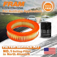 Fram Oil Air Filter Kit for Toyota Hilux RN40 LWB 4cyl 1.6L Petrol 10/1978-1983