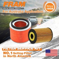 Fram Oil Air Filter Kit for Nissan Patrol GU VI II III 4cyl 3L Diesel ZD30D ZD30