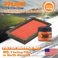 Fram Oil Air Filter Kit for Nissan Tiida C11 4cyl 1.8L Petrol MR18 02/2006-On