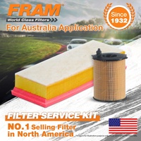 Fram Oil Air Filter Service Kit for Peugeot 207 A7 307 T5 HDI 4cyl 1.6L DV6TED4