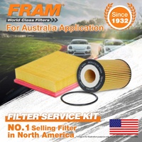 Fram Oil Air Filter Service Kit for Holden Cruze JG JH 4cyl 1.8L Petrol F18D4