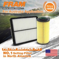 Fram Oil Air Filter Kit for Kia Sorento XM 4cyl 2.2L D4HBA 10/2009-06/2015