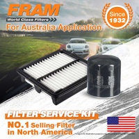 Fram Oil Air Filter Kit for Honda City GM 4cyl 1.5L Petrol L15Z1 04/2014-On