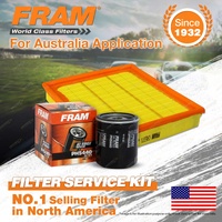 Fram Oil Air Filter Kit for Daewoo Cielo GL GLX Espero CD 4cyl 1.5L Petrol G15MF