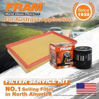 Fram Oil Air Filter Kit for Holden Vectra JR JS JSII 4cyl 2.2L 2L Petrol C22SEL