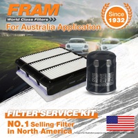 Fram Oil Air Filter Kit for Mitsubishi Triton ML MN 4cyl 2.4L 4G64B Petrol 4G64