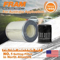 Fram Oil Air Filter Kit for Toyota Hilux YN85R 4cyl 1.8L Petrol 2Y 10/1988-1998