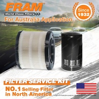 Fram Oil Air Filter Kit for Holden Jackaroo UBS73 4cyl 3L 4JX1-T 02/1998-09/2004