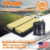 Fram Oil Air Filter Kit for Nissan Navara D40 4cyl 2.5L YD25 06/2006-03/2015