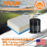 Fram Oil Air Filter Kit for Isuzu D-Max TF Mu-X 4cyl 3L Turbo Diesel 4JJ1-TCX