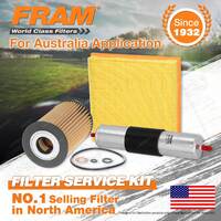 Fram Oil Air Fuel Filter Service Kit for BMW 316I 318Is 318Ti E36 Z3 E37 318I