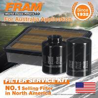 Fram Oil Air Fuel Filter Service Kit for Ford Courier PG PH PE Panel 2002-2006