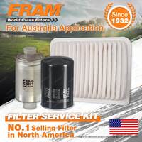 Fram Oil Air Fuel Filter Service Kit for Falcon BA I-II T Barra190T 240T 182