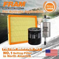 Fram Oil Air Fuel Filter Service Kit for Holden Astra TS II 1998-2004