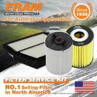 Fram Oil Air Fuel Filter Service Kit for Holden Captiva CG 05/2007-01/2011