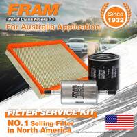 Fram Oil Air Fuel Filter Service Kit for Holden Commodore VY VX VT VU VH