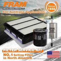 Fram Oil Air Fuel Filter Service Kit for Holden Rodeo RA Y24SE C24SE Colorado RC