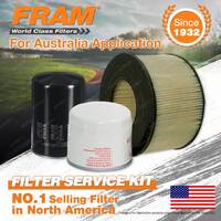 Fram Oil Air Fuel Filter Service Kit for Toyota Landcruiser Bundera BJ73 70 40