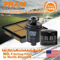 Fram Oil Air Fuel Filter Service Kit for Honda Civic EK D16Y5 EM EK Crv RD