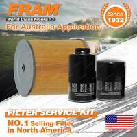 Fram Oil Air Fuel Filter Service Kit for Kia K2700 TU 10/2002-01/2005