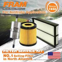 Fram Oil Air Fuel Filter Service Kit for Mazda Mazda 3 BK MPS SP23 2004-2009