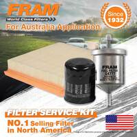 Fram Oil Air Fuel Filter Service Kit for Nissan Micra K11 06/1995-1998